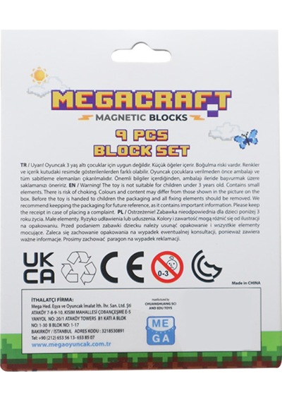 Megacraft 9 Parça Kum Blok