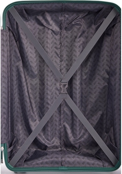 Benetton 3'lü Set Büyük Orta Ve Kabin Boy %100 Polipropilen Valiz 14bnt8001 Yeşil