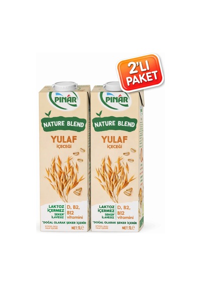 Yulaflı Süt 1lt X 2 Adet