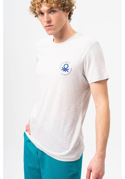Benetton Bnt-m099-r-23y Erkek T-shirt BNT-M099-R-R0593 Gri Melanj