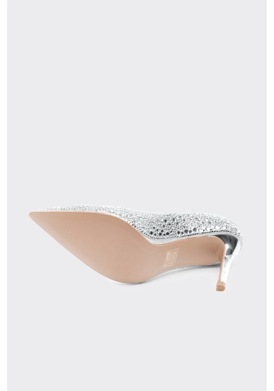 Derinet İnce Topuk Kadın Stiletto Lame Lame