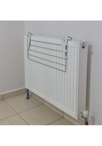 Kurufer Kalorifer Kurutma Askısı 60 CM 5 Telli Beyaz - Mavi