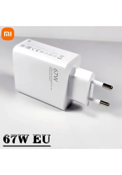 Redmi Note 12 Pro Uyumlu Mi 67W Hızlı Şarj Aleti Adaptörü + Kablo Seti