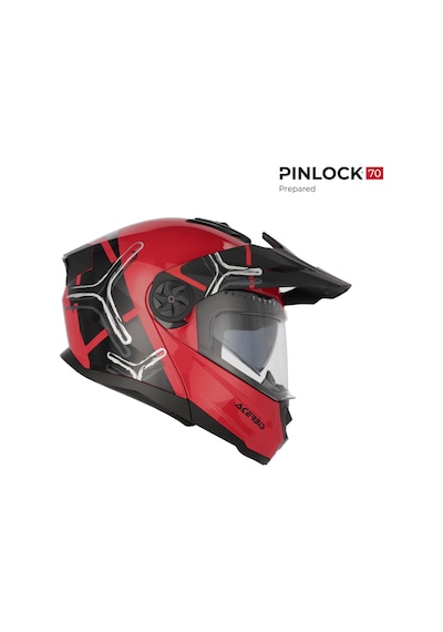 Acerbis Rıder Garphıc 22-06 Kask Siyah Kırmızı