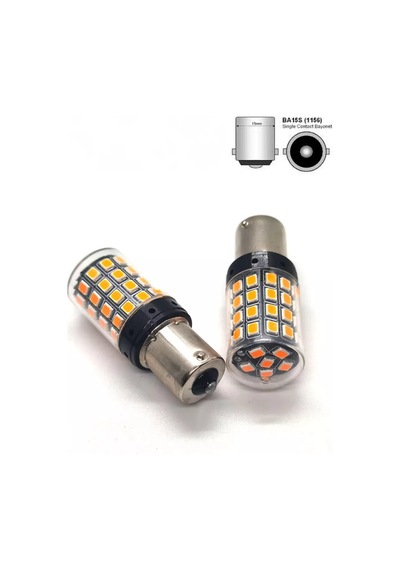 Led Lambalı Canbus 1156 Ba15s P21w Turuncu - 2 Adet 175988268