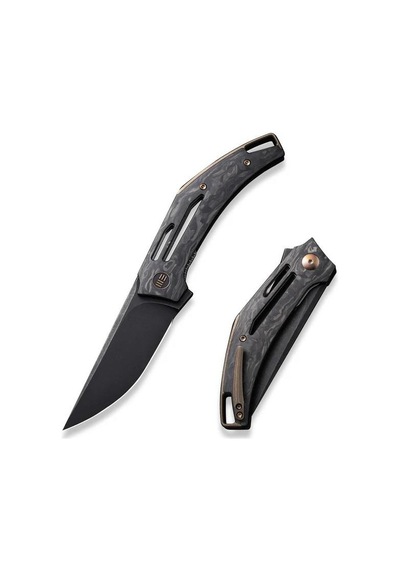 We Knife Speedliner Shredded Cf Black Kamp Çakı Siyah