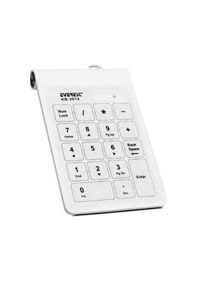 Kb-2014 Beyaz Usb Dokunmatik Numerik Standart Klavye