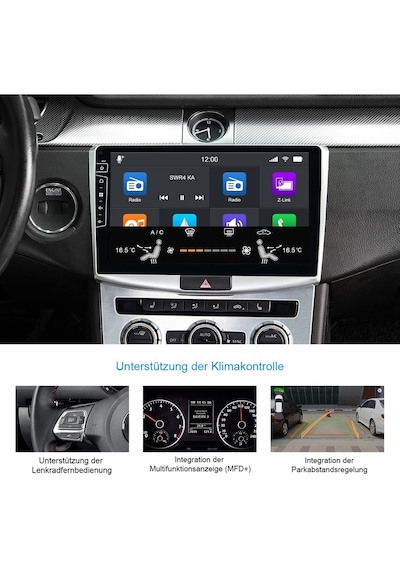 Cadence Passat B8 Multimedya 6 Gb Ram + 128 Gb Rom Carplay Multimedya Ön Ve Geri Görüş Kamerası Hediye 10.1"