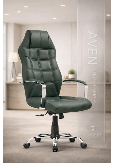 Aven Premium Yönetici Ofis Ve Büro Koltuğu Anatomik Tasarım Lüks Oturum Konforu Haki