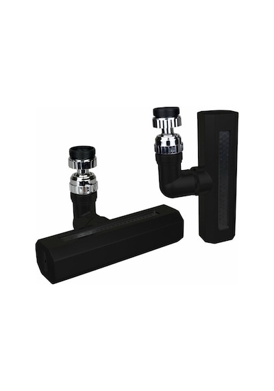 Siyah Geniş 360 Derece Dönebilenoynar Başlık - 4 Mod Perlatör Şelale Musluk Ucu Ktx-3288 Standart