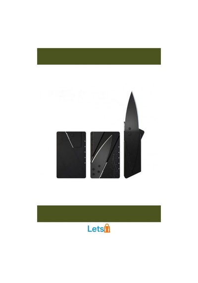 Kredi Kartı Şeklinde Paslanmaz Çelik Bıçak Cardsharp