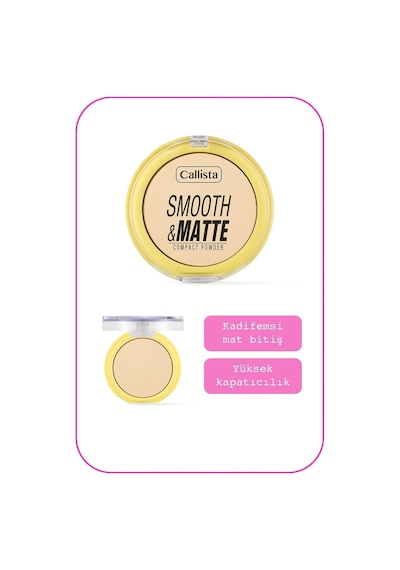 Callista Smooth Matte Compact Powder Mat Görünümlü Pudra 11