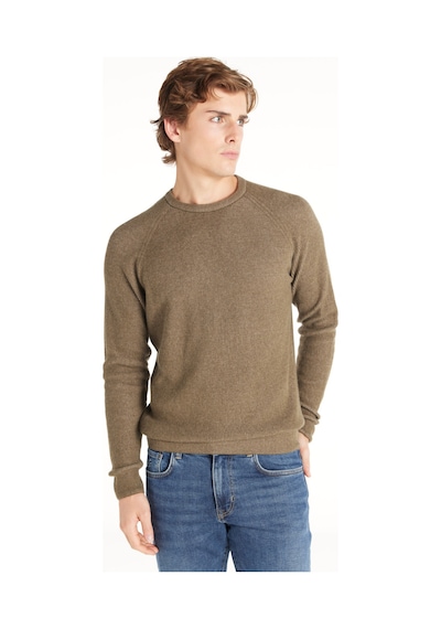 Ted Baker Kahverengi Erkek Bisiklet Yaka Standart Kazak Tbmrkw1067 Haki