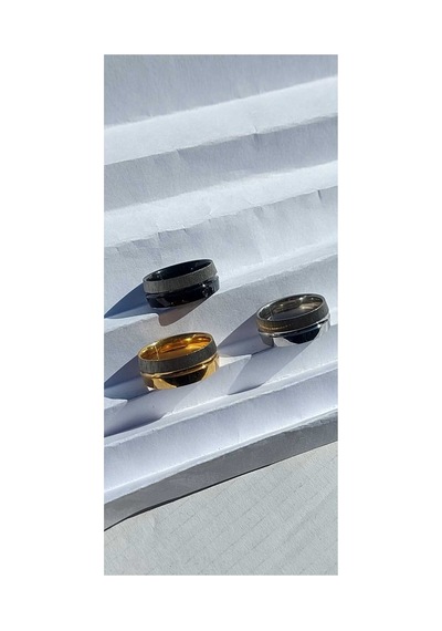 Çelik Unisex Alyans Yüzük Gümüş - 664147820 Gümüş