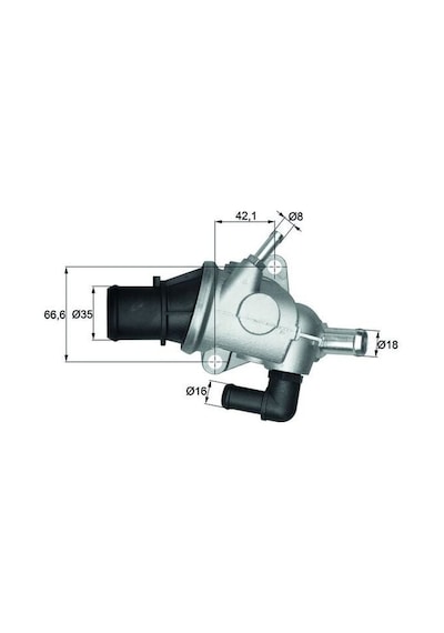 Termostat - Alfa Romeo 156, Spider, Gt, Gtv, 145, Punto, Stilo, Barchetta, Coupe - Mahle-tı12588