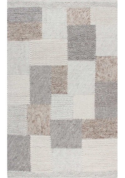 Eko Halı Jade Corbın Natural Naturel Kazak Örgü Desenli El Dokuma Örgü Halı - 200X300