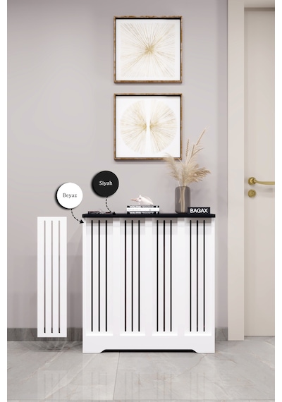 Dekoratif Petek Dolabı Kalorifer Peteği Kapatma Ünitesi Modern Tasarım İç Ölçü 76 Cm Dış Ölçü 80 Cm Petek 76 Beyaz Üstü Siyah D2 Dekoratif Petek Dolabı Kalorifer Peteği Kapatma Ünitesi Modern Tasarım İç Ölçü 76 Cm Dış Ölçü 80 Cm Petek 76 Beyaz Üstü Siyah D2