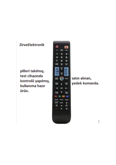 Samsung Uyumlu  Akıllı Kumanda Aa59-00776a Yedek Kumandası