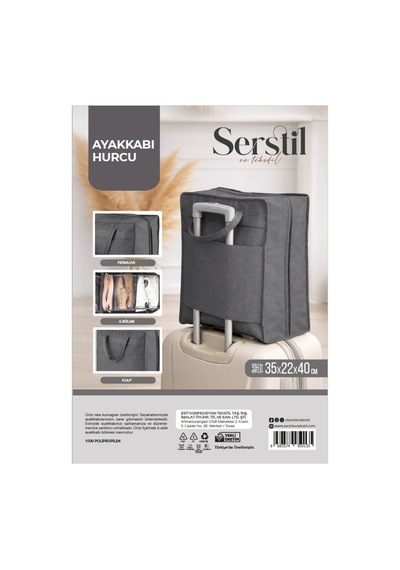 Serstil Ayakkabı Hurcu 35x22x40 Cm 3 Adet
