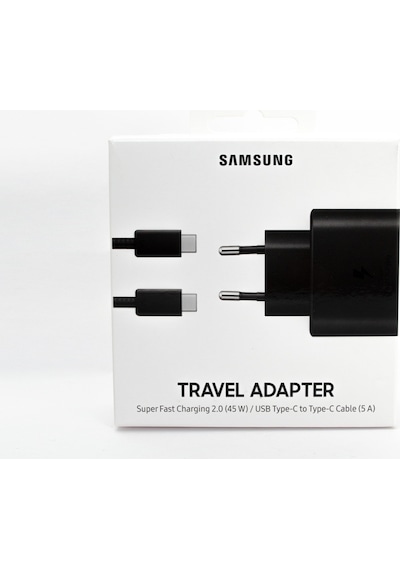 Samsung Uyumlu Galaxy S20 Ultra FastCharging 45W Type-C Şarj Aleti Siyah