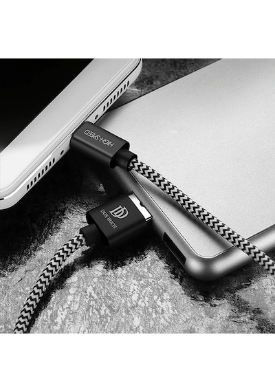 Dux Ducıs Usb Type C Kopmaz Yırtılmaz Usb Kablo Hızlı Şarj 1 Metre- 5775 Standart