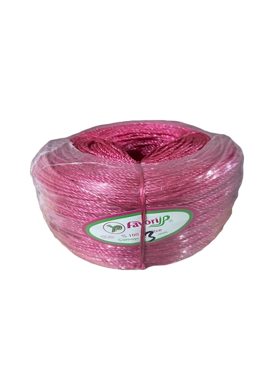 Favori İp Halat Fh03 Pp Naylon Burgulu Örgü Çamaşır İpi - Pembe - 100 Metre - 10 Adet Diğer