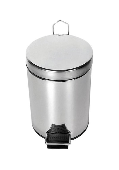 Omnisoft PLX3700-312 Pedallı Paslanmaz Çöp Kovası 12 L Krom