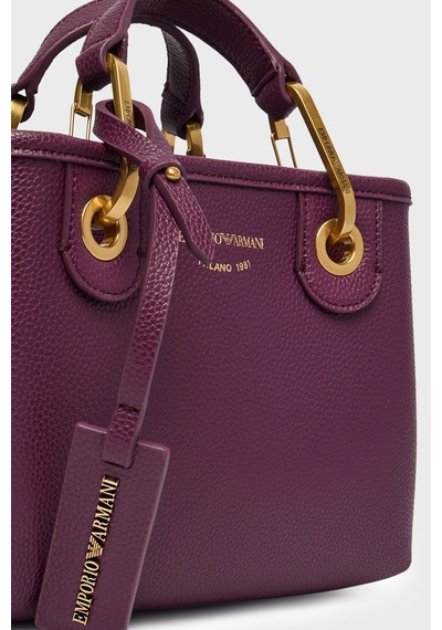 Emporio Armani Logolu Çıkarılabilir Askılı Çanta Kadın Çanta Ew000382 Af12036 Ma149 Mürdüm
