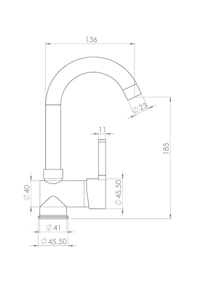 Tema Prima 61042 Kuğu Lavabo Bataryası