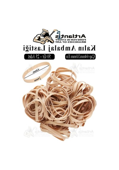 Kalın Ambalaj Lastiği 50 Gr 25 Li 1 Paket%100 Kauçuk 64x6mm Geniş Büyük Paket Lastik Kasa Poşet Taşıma Lastiği