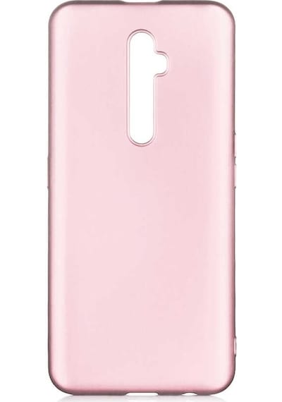 Noktaks - Oppo Uyumlu Oppo Reno 2z - Kılıf Mat Renkli Esnek Premier Silikon Kapak - Saks Mavi