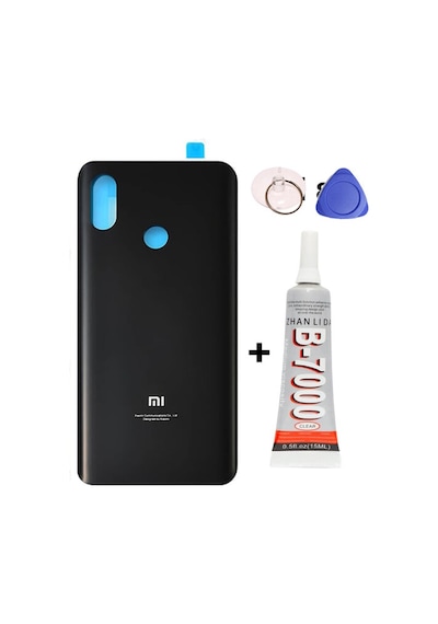 Xiaomi Mi 8 Siyah Arka Kapak Batarya Kapağı Pil Kapağı Yapışkan Ve Sökme Aparatıyla Beraber Full Set Siyah