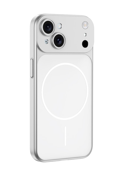 Apple Uyumlu iPhone 15 Kılıf M-safe Şarj Özellikli Kamera Korumalı Kapak Spark Turuncu