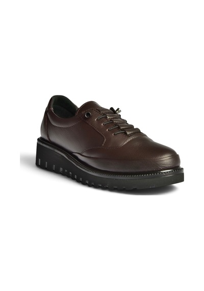 Fox Shoes Z555250803 Kahverengi Hakiki Deri Günlük Kadın Ayakkabı