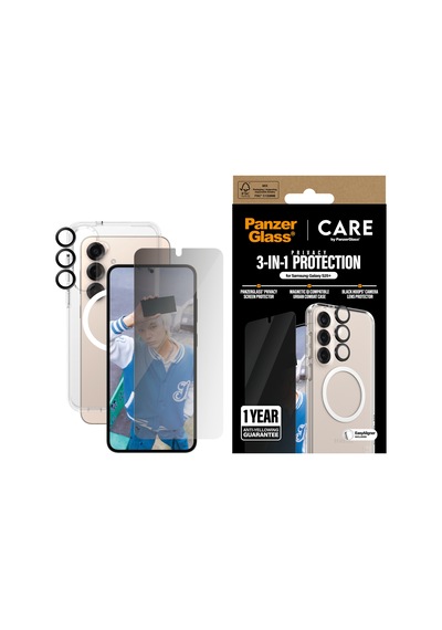 Care By Panzerglass Flagship Samsung Galaxy Uyumlu S25+ 3'lü Çerçeve Aparatlı Gizli/hayalet Ekranlı Set