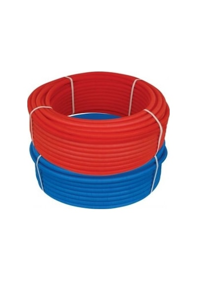 Kalde Kılıflı Boru -Oksijen Bariyerli -Pe-Rt Ø16X2-100Mt-Mavi