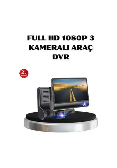 Hubrendy Kargo Full Hd Araç Kamerası 3 Lü 4.0 Ekranlı Ve Hdr Gece Görüşlü