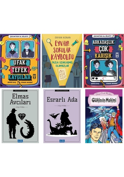 Ufak Tefek Kaygılar,eyvah Sorular Kayboldu,arkadaşlık Çok Karışık,4,5,6,7.sınıflar İçin Set