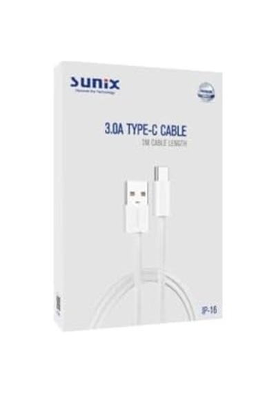 3.0a Usb Type-c Örgülü Hızlı Şarj Ve Data Kablosu 2 Metre Ip-16