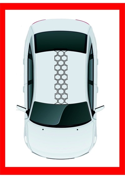 Bal Peteği Tavan Oto Sticker 100 20 Cm