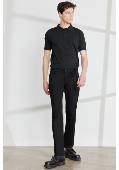 AC&Co / Altınyıldız Classics Erkek Sıyah Slim Fit Dar Kesim 5 Cep Armürlü Esnek Pantolon Çok Renkli AC&Co / Altınyıldız Classics Erkek Sıyah Slim Fit Dar Kesim 5 Cep Armürlü Esnek Pantolon Çok Renkli