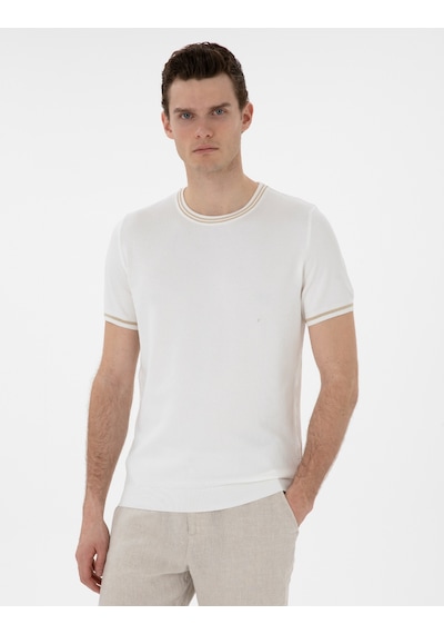 Pierre Cardin Erkek Ekru Kazak /triko 50306045-vr019 Ekru