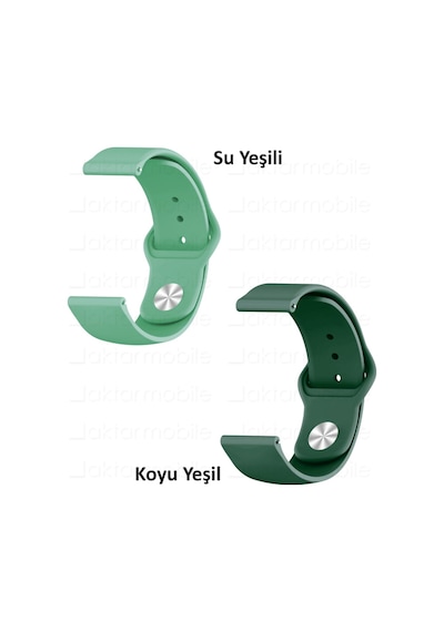 20 Mm / 22 Mm Silikon Kordon Universal Spor Kayış 20 Renk