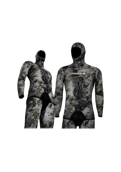 Free-Sub 5mm Ghost Dark Avcı Serbest Dalış Elbisesi Çok Renkli