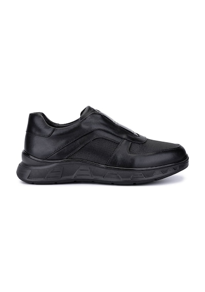 Tamer Tanca Erkek Hakiki Deri Siyah Sneakers & Spor Bot 298 3299-56602 Erk Bot Sk25-26 Sıyah Siyah