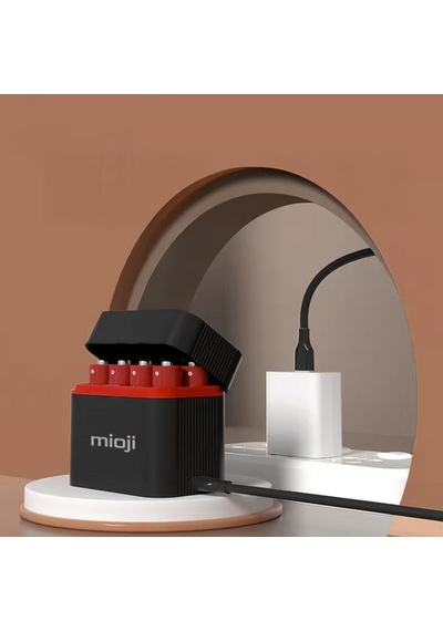 Mioji BT12 AA ve AAA 1.5V Pil Şarj Cihazı Siyah