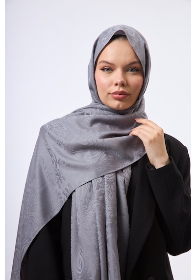Mirsoy Scarf Velora Modern Desen Şal Füme