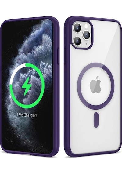 More TR Apple Uyumlu iPhone 11 Pro Max Kılıf Magsafe Wireless Şarj Özellikli Silikon Zore Ege Kapak