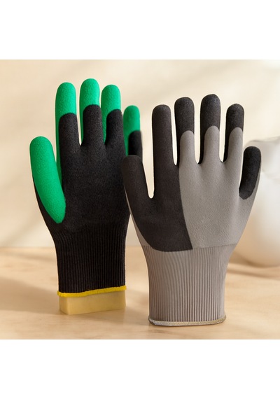 Irtıklı İşçi Eldiveni Xl Siyah/yeşil/antrasit 1 Adet Renkli