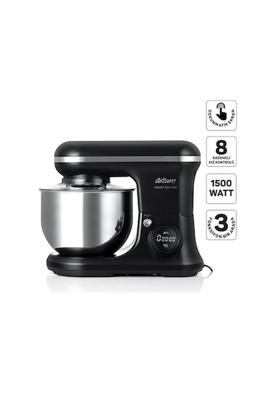 Arzum AR1186 Crust Mix Pro Stand Mikser 5L Kapasiteli 3 Farklı Aparat 1500W